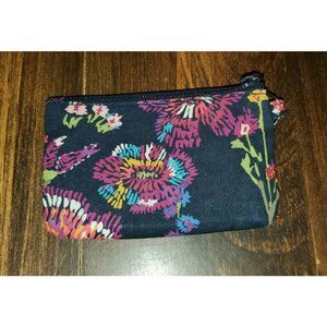 VERA BRADLEY Zip ID Case MIDNIGHT WIDFLOWERS